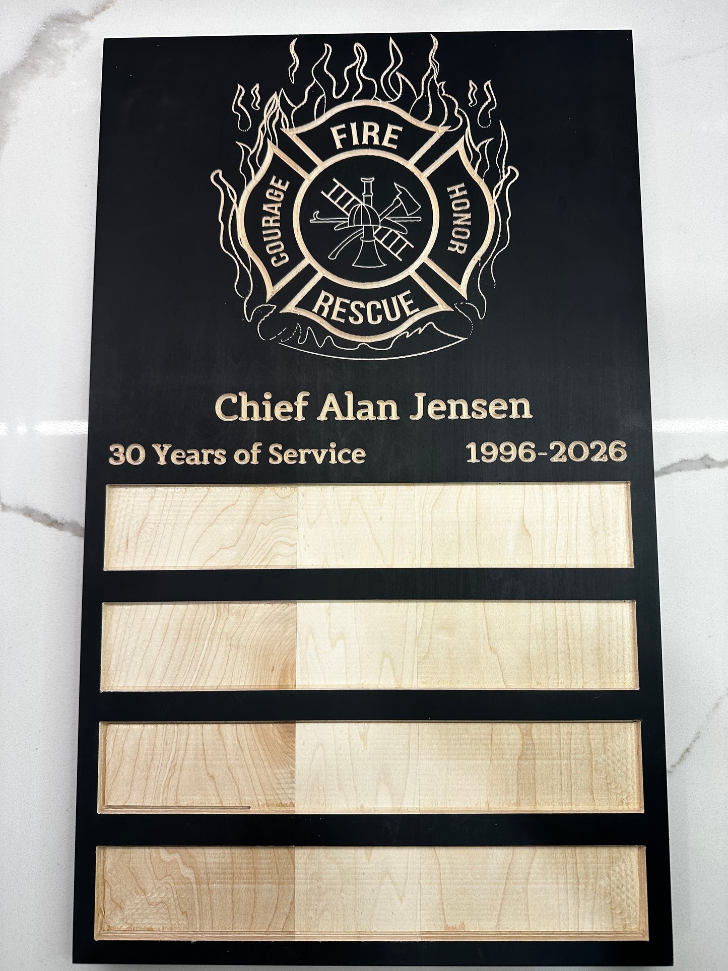 First Responder Challenge Coin Display