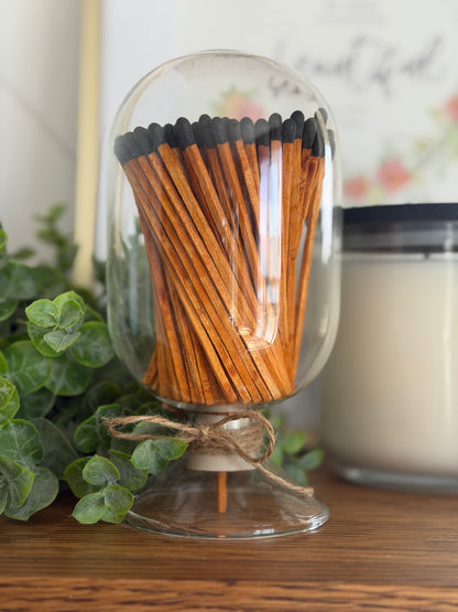 Glass Apothecary Cloche & Matches