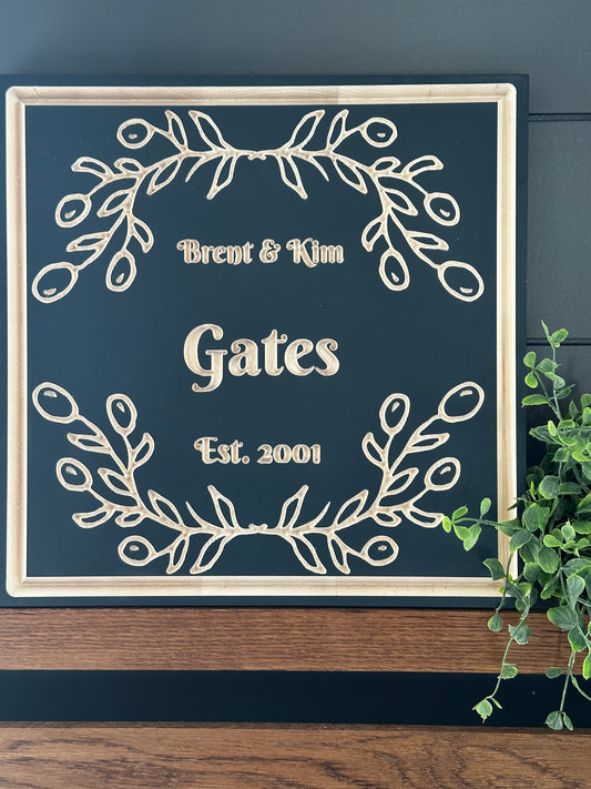 Established Name Board