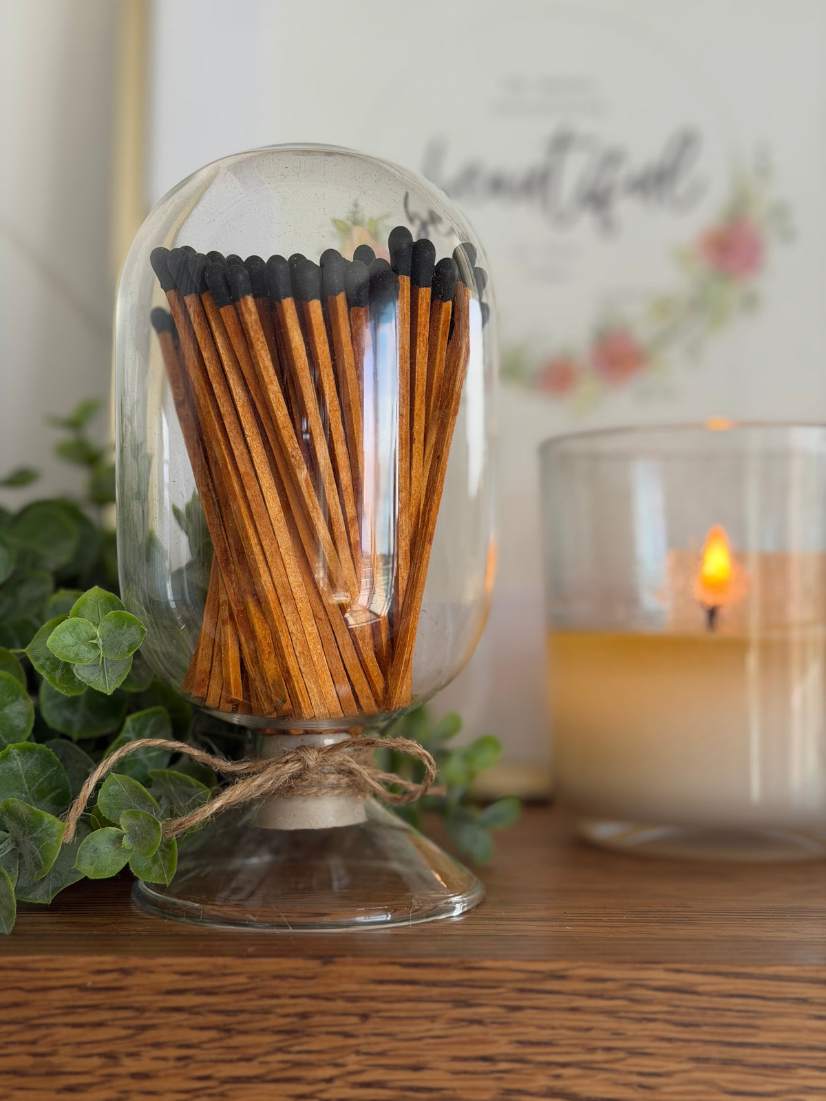 Glass Apothecary Cloche & Matches