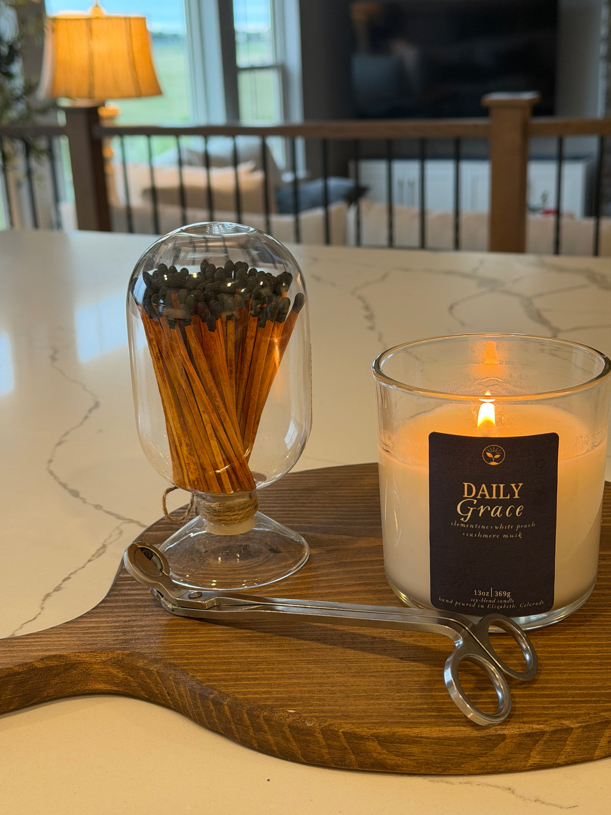 Glass Apothecary Cloche & Matches
