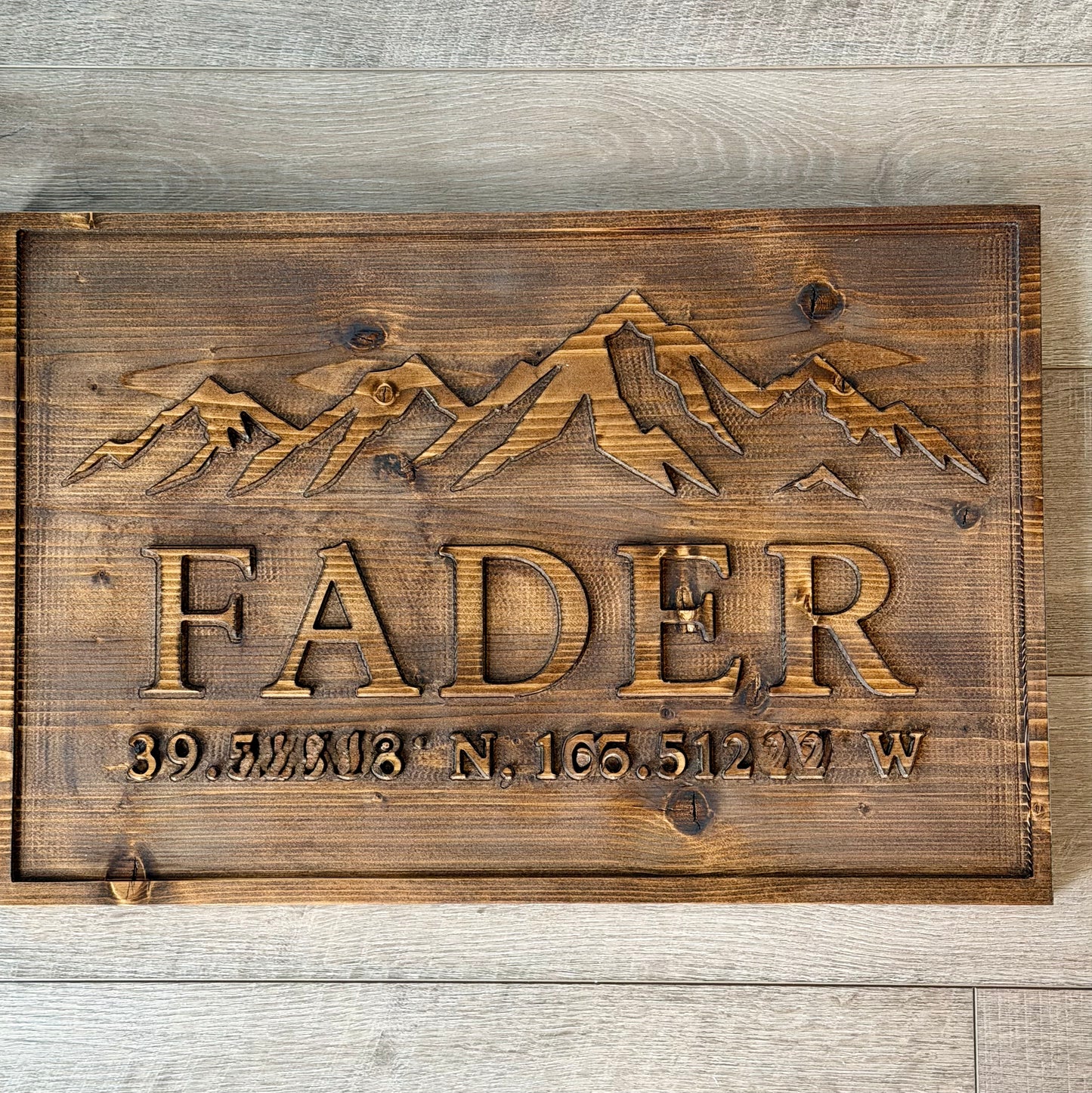 Custom Coordinates Name Board